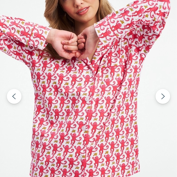 Roller Rabbit Other - Roller Rabbit Pink and White Flamingo Pajama Top